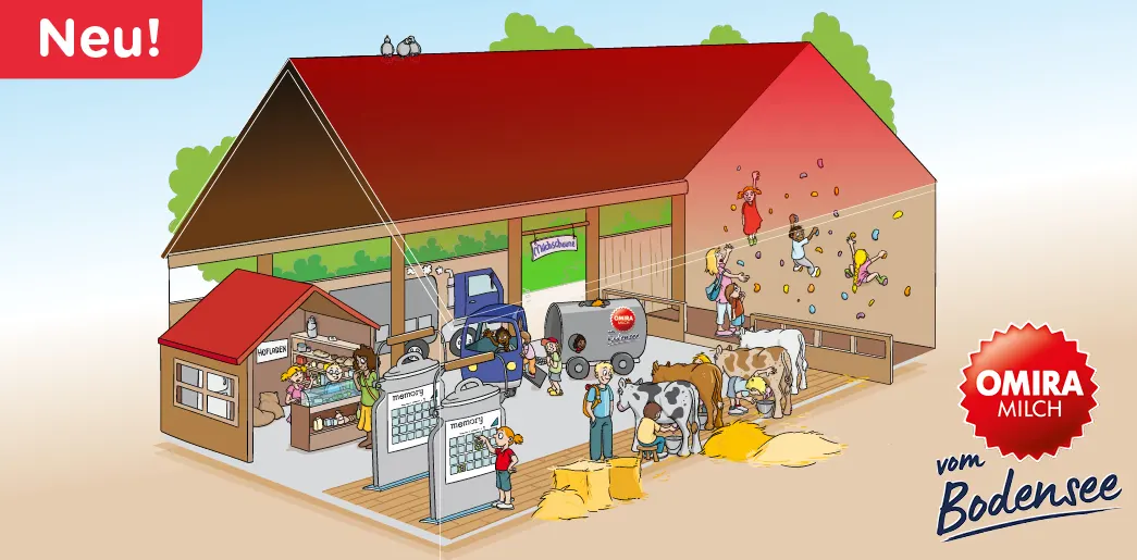 Ravensburger Spieleland_Neuheit 2022 OMIRA-Milchscheune